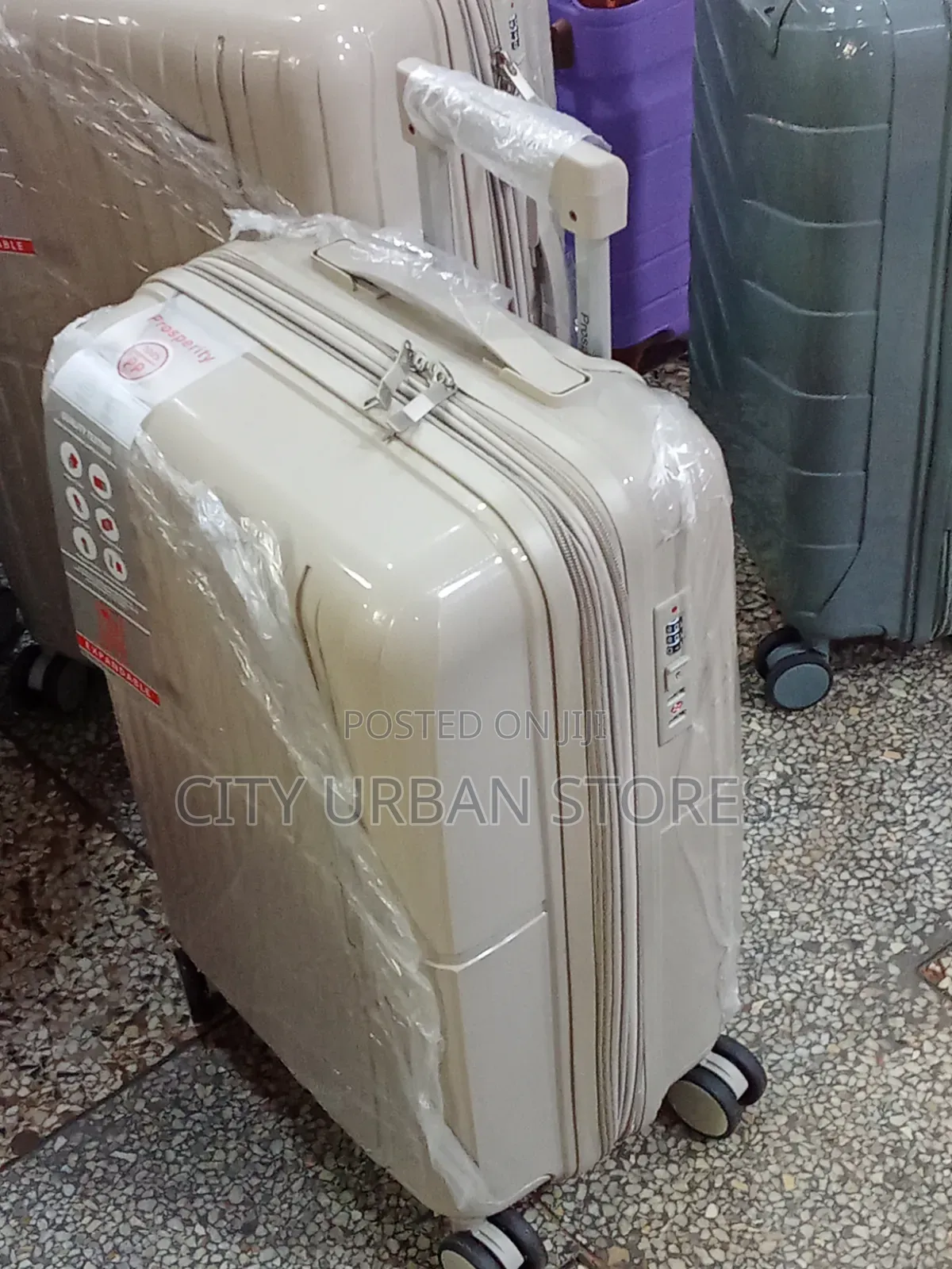 Small Portable Plastic Rubber Suitcase