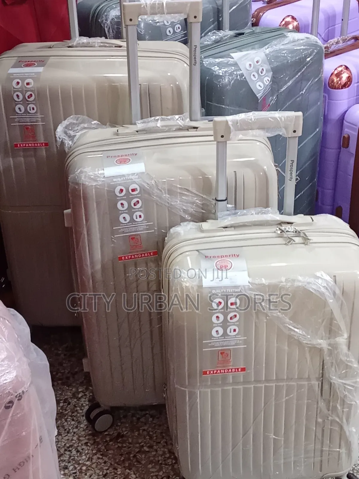 Small Portable Plastic Rubber Suitcase