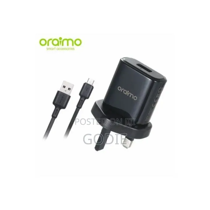 Oraimo Fast Charging Charger Kit (Model Cu-60zr + Cd-52br).