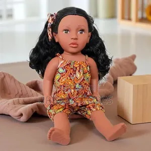 African Newborn Baby Doll Black