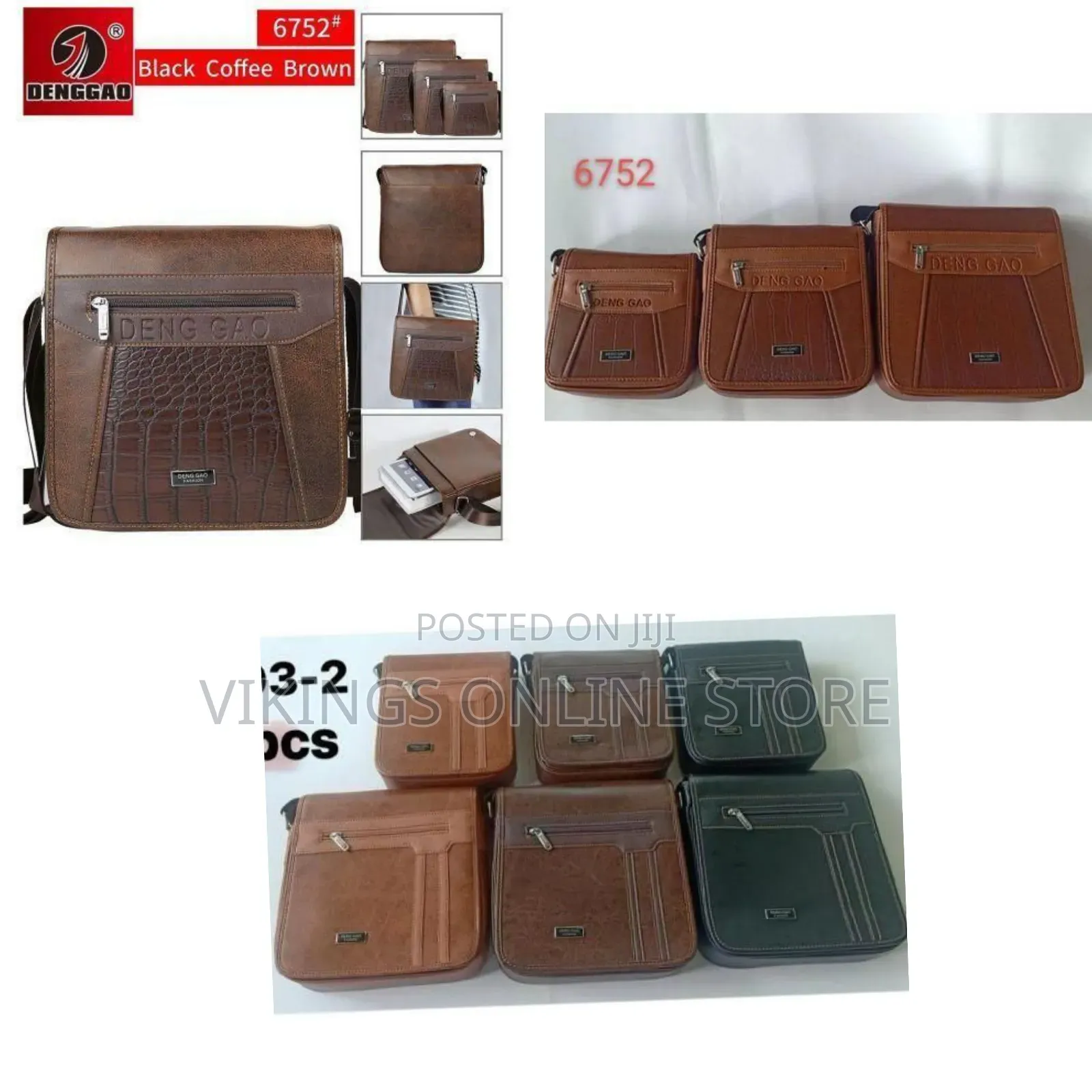 Set of 3 Deng Gao Messenger/Shoulder Bags - Multicolor
