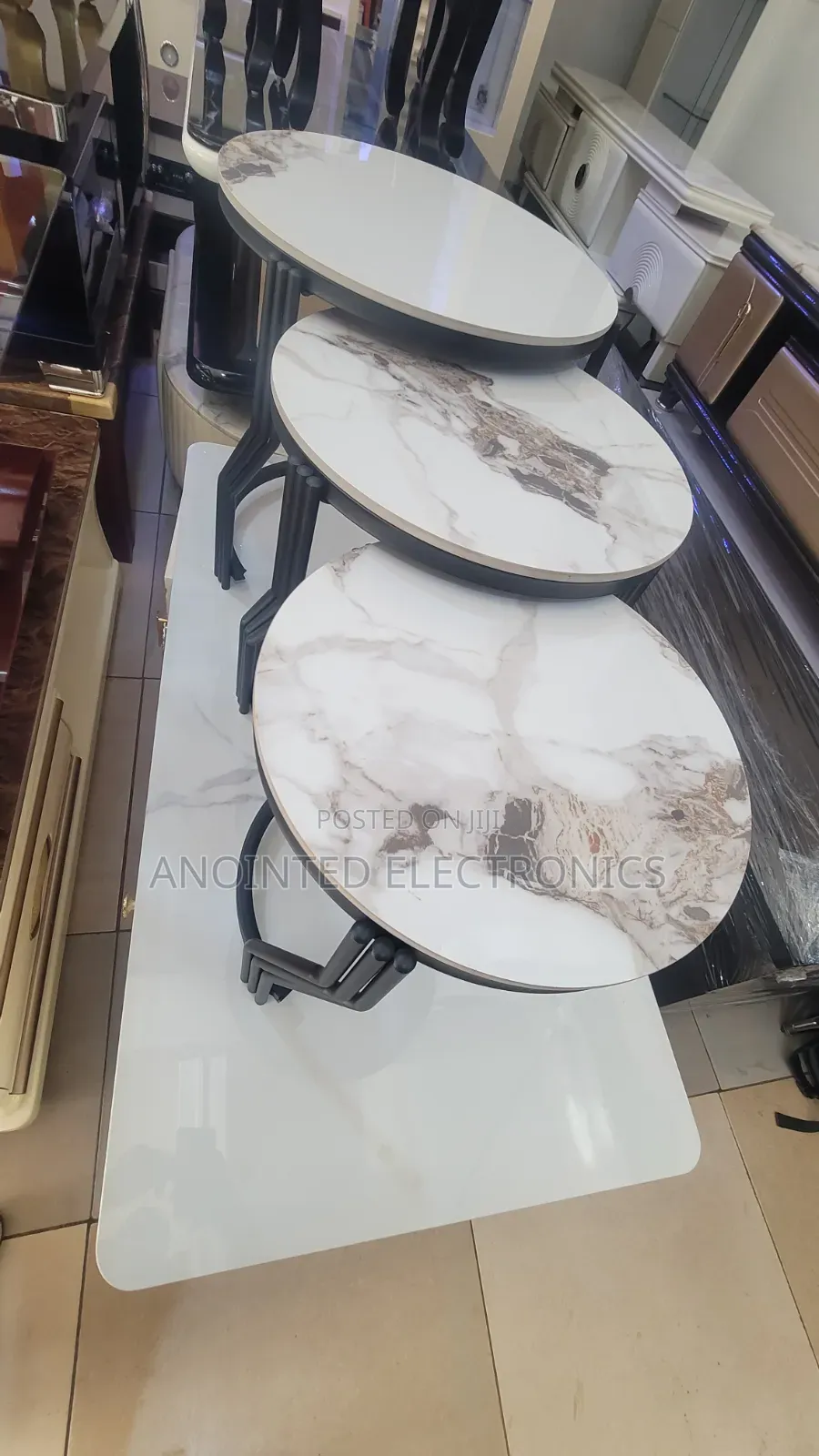 Coffee Marble Round Table