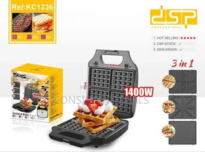 DSP 3 in 1 Large Size Electric Waffle Cake Maker