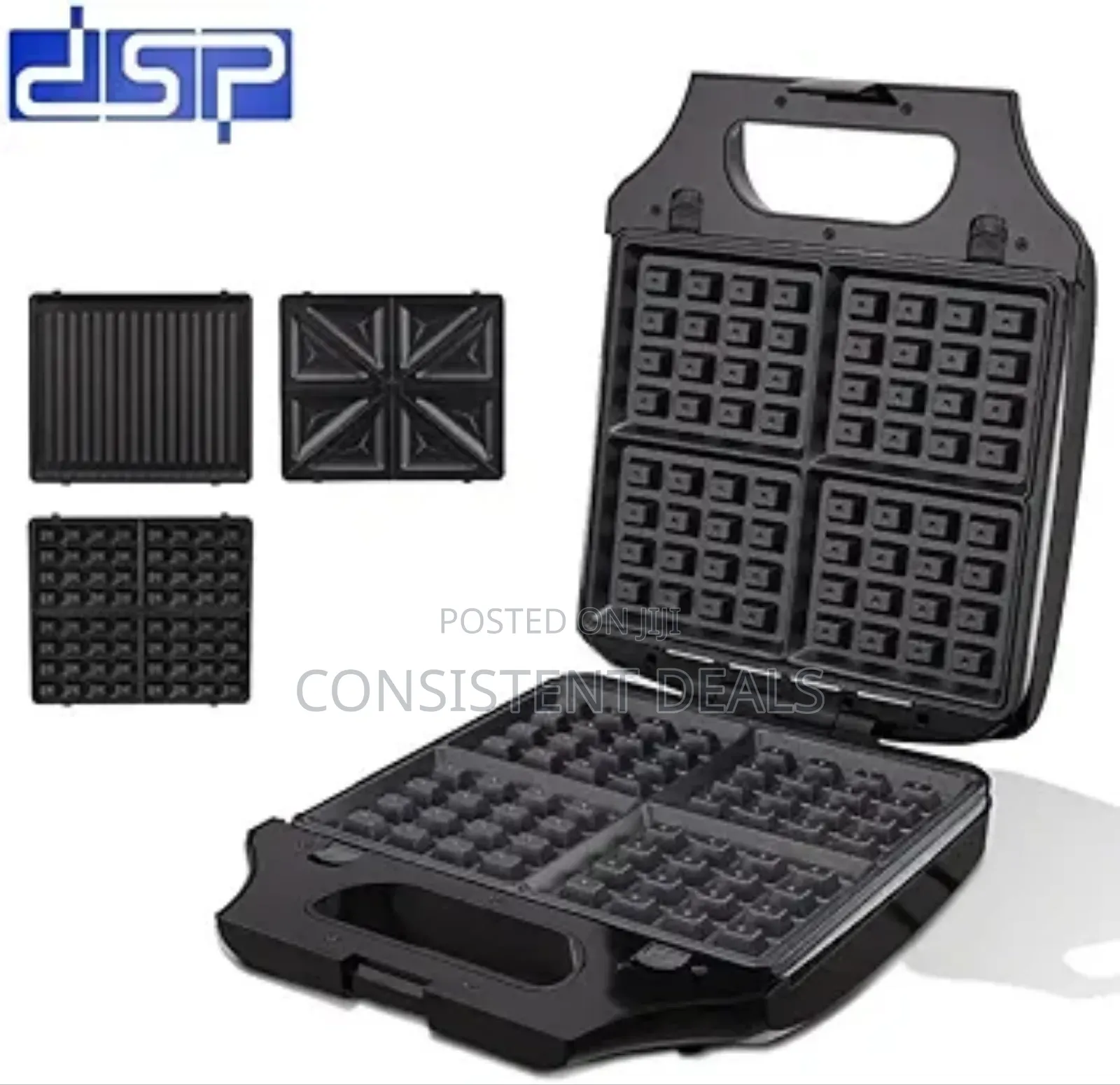 DSP 3 in 1 Large Size Electric Waffle Cake Maker
