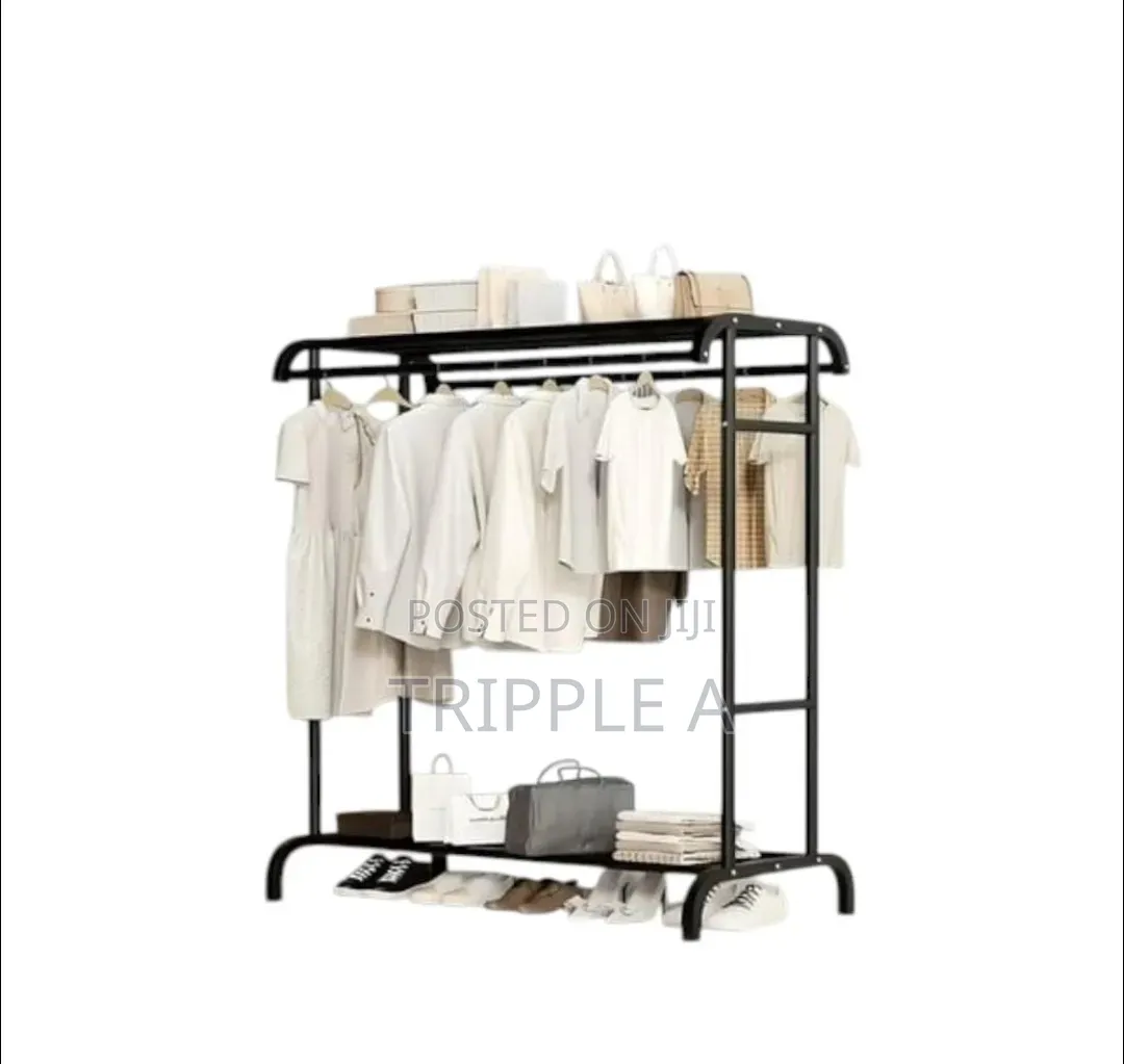 Modern Style Free Standing Metal Clothes Rack