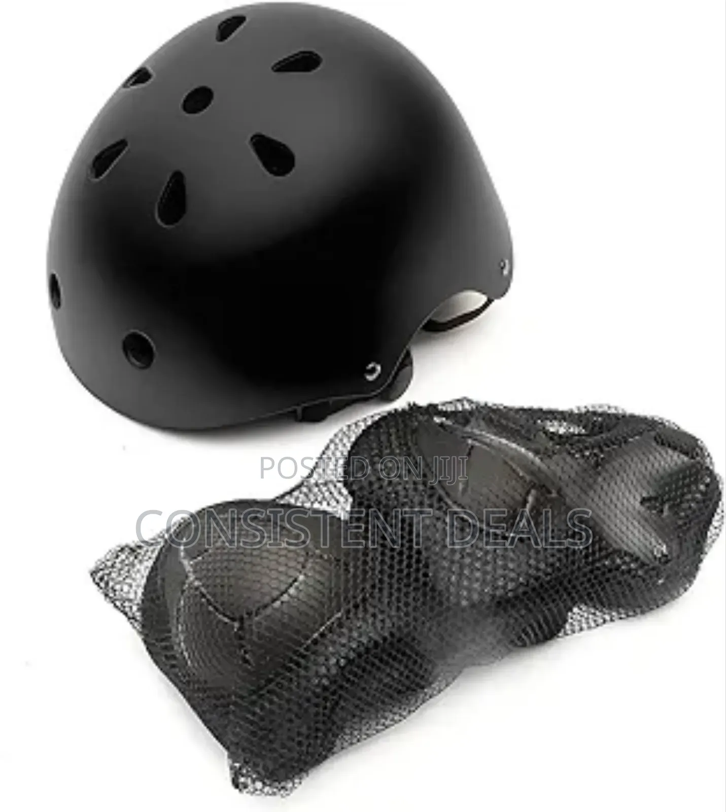Abs Protective 7 Piece Set Knee Elbow Wrist Pads With Helmet