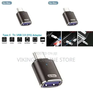High-Speed Usb-C to Usb 3.0 Otg Adapter - Multicolor