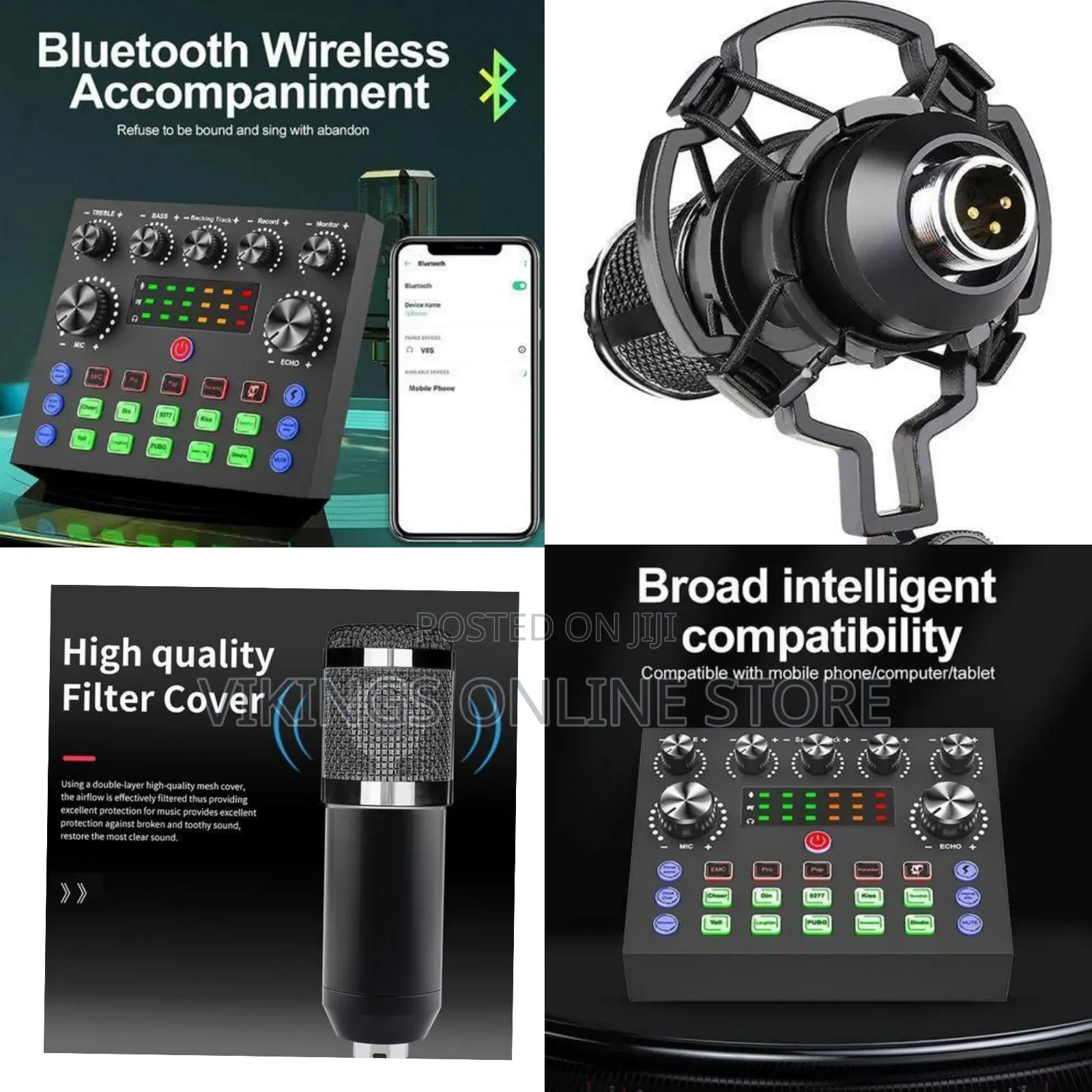 Professional Live Broadcast Sound Card Audio Mixer Console