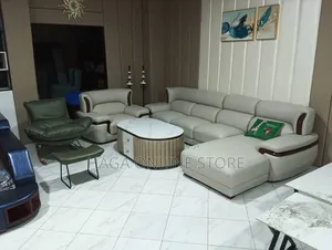 Leather L Shaped Luxury Sofa