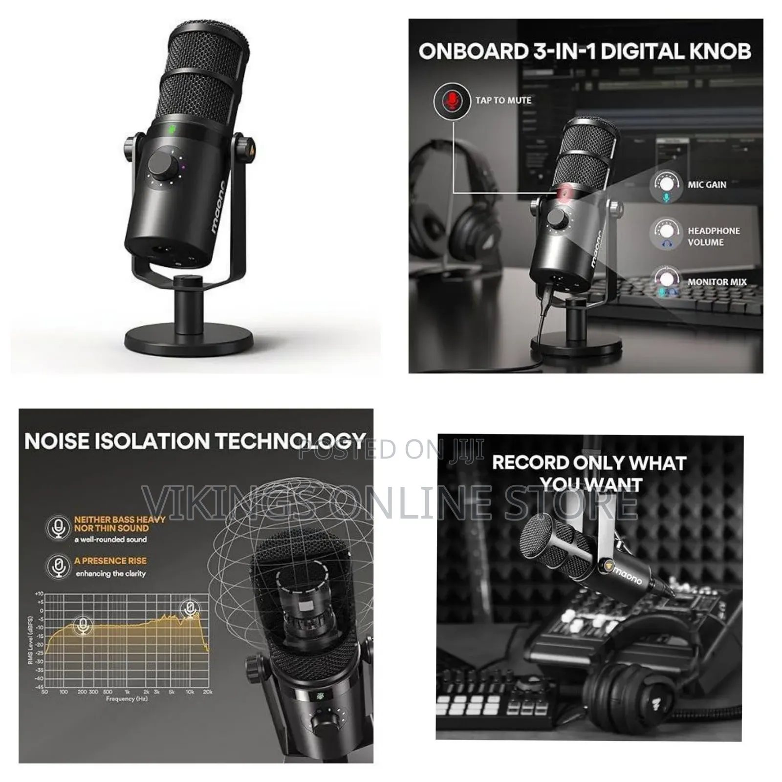 Professional Maono Pd400x Usb/XLR Podcast Dynamic Microphone