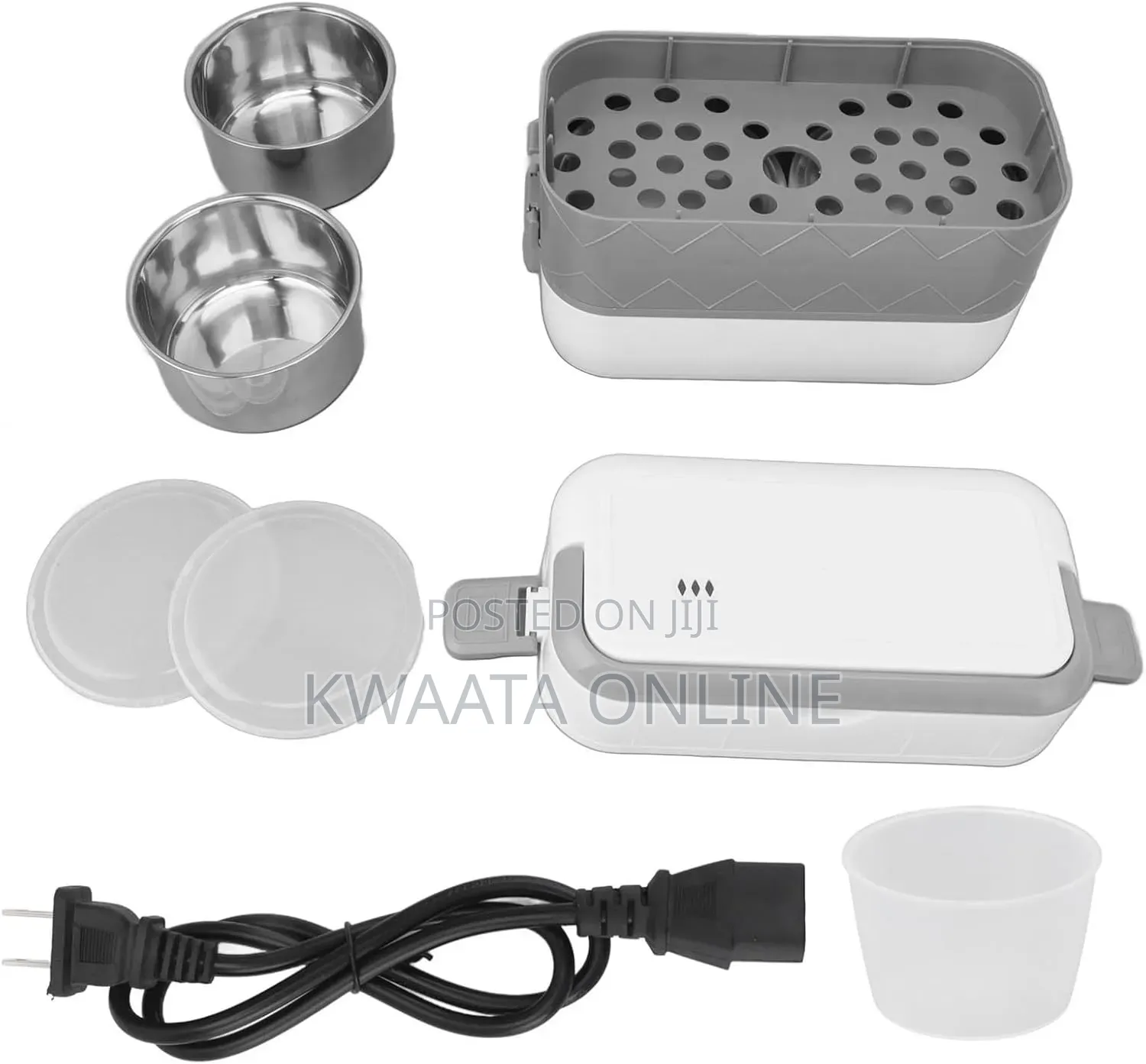 Electric Lunch Box, 2 Layers 1.48l Self Cooking Heating Food Steamer