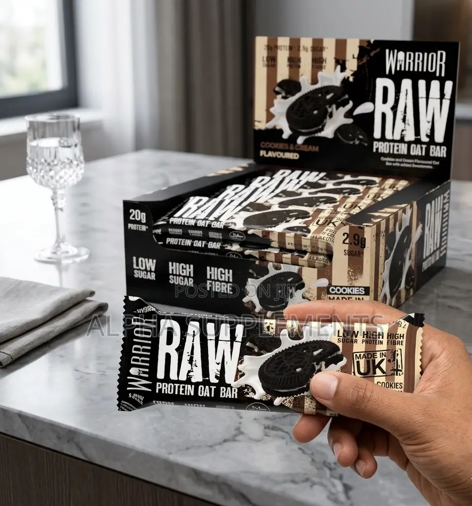 Warrior Protein Bar –20g Protein, Low Sugar [Cookies And Cream](1 Bar)