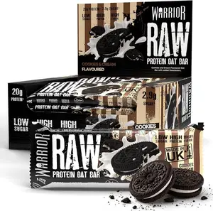 Warrior Protein Bar –20g Protein, Low Sugar [Cookies And Cream](1 Bar)
