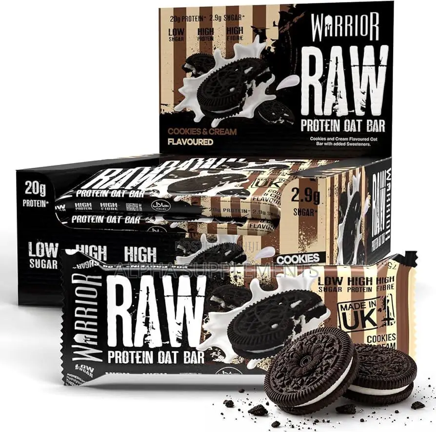 Warrior Protein Bar –20g Protein, Low Sugar [Cookies And Cream](1 Bar)