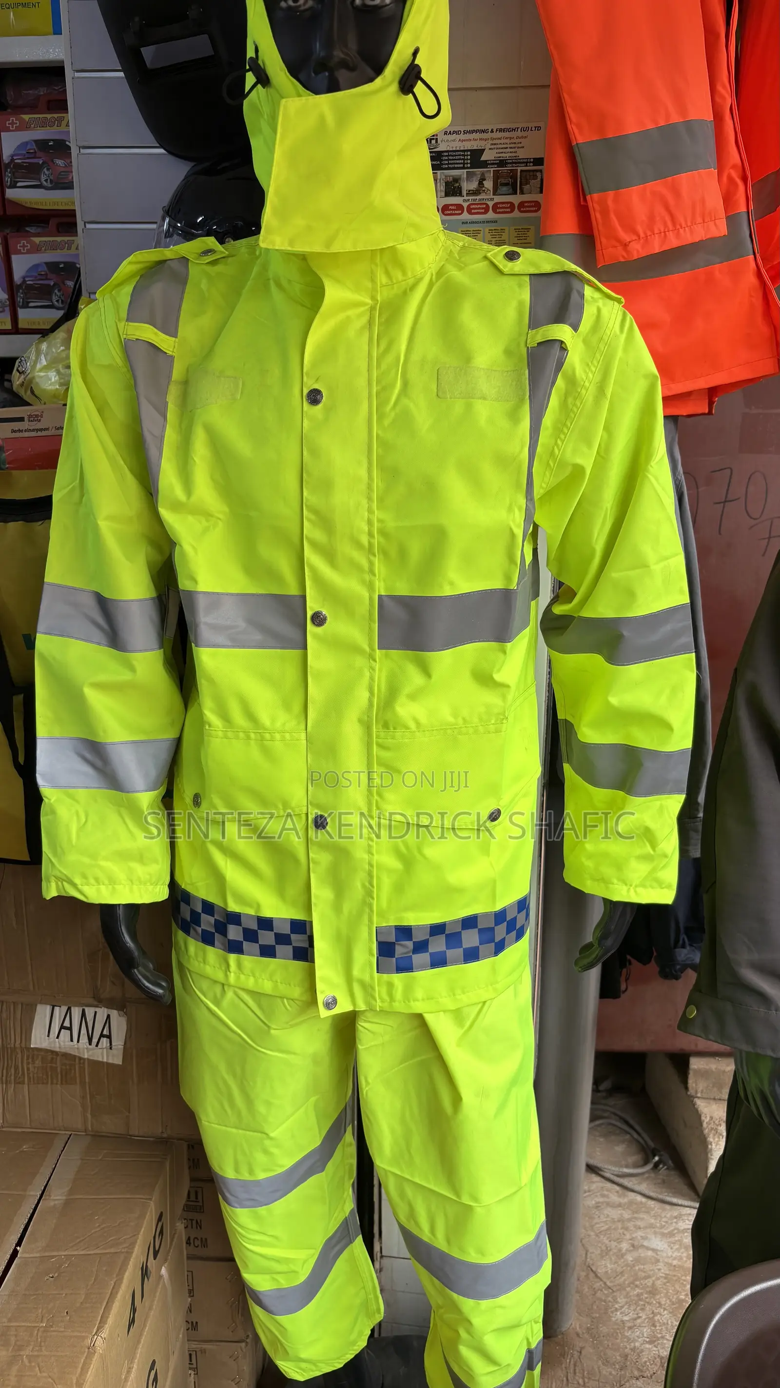 High-visibility Reflective Rain Suit (2-piece Set)