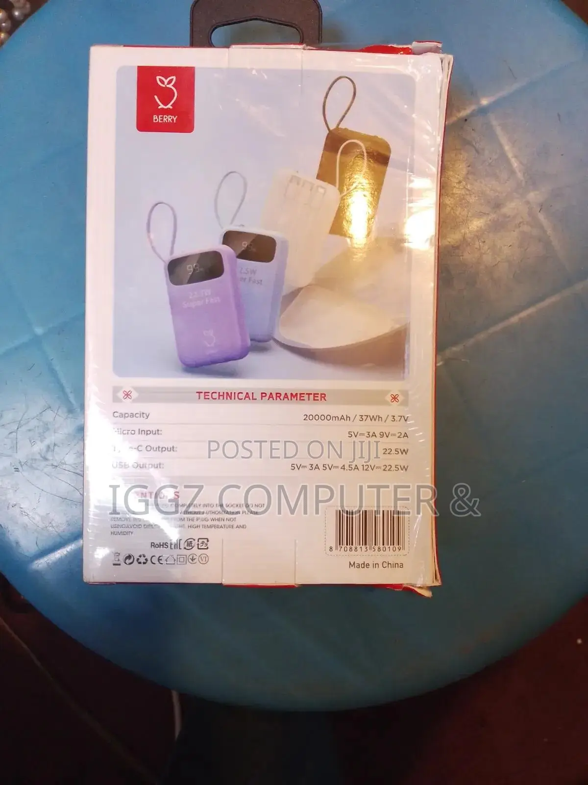 Berry 20000mah Power Bank