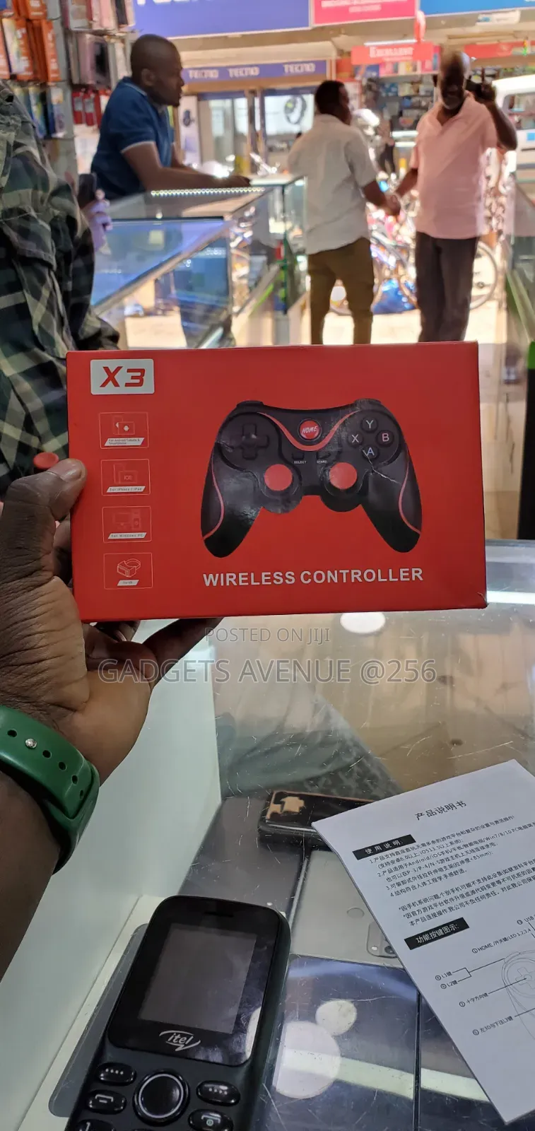 X3 Wireless Game Controller, Designed to With Multiplepc, Android