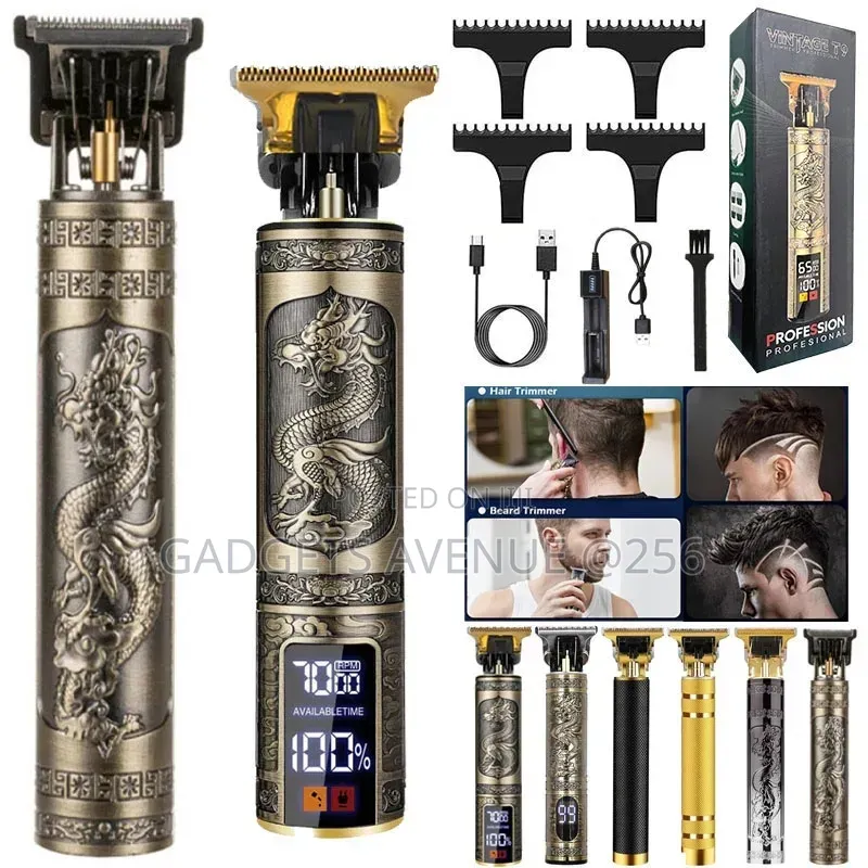 Vintage T9 Professional Cordless Hair Clipper and Trimmer