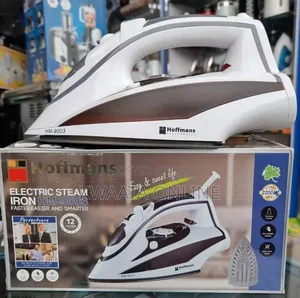 Hoffmans Electric Steam Flat Iron Hm-9003 White or Black