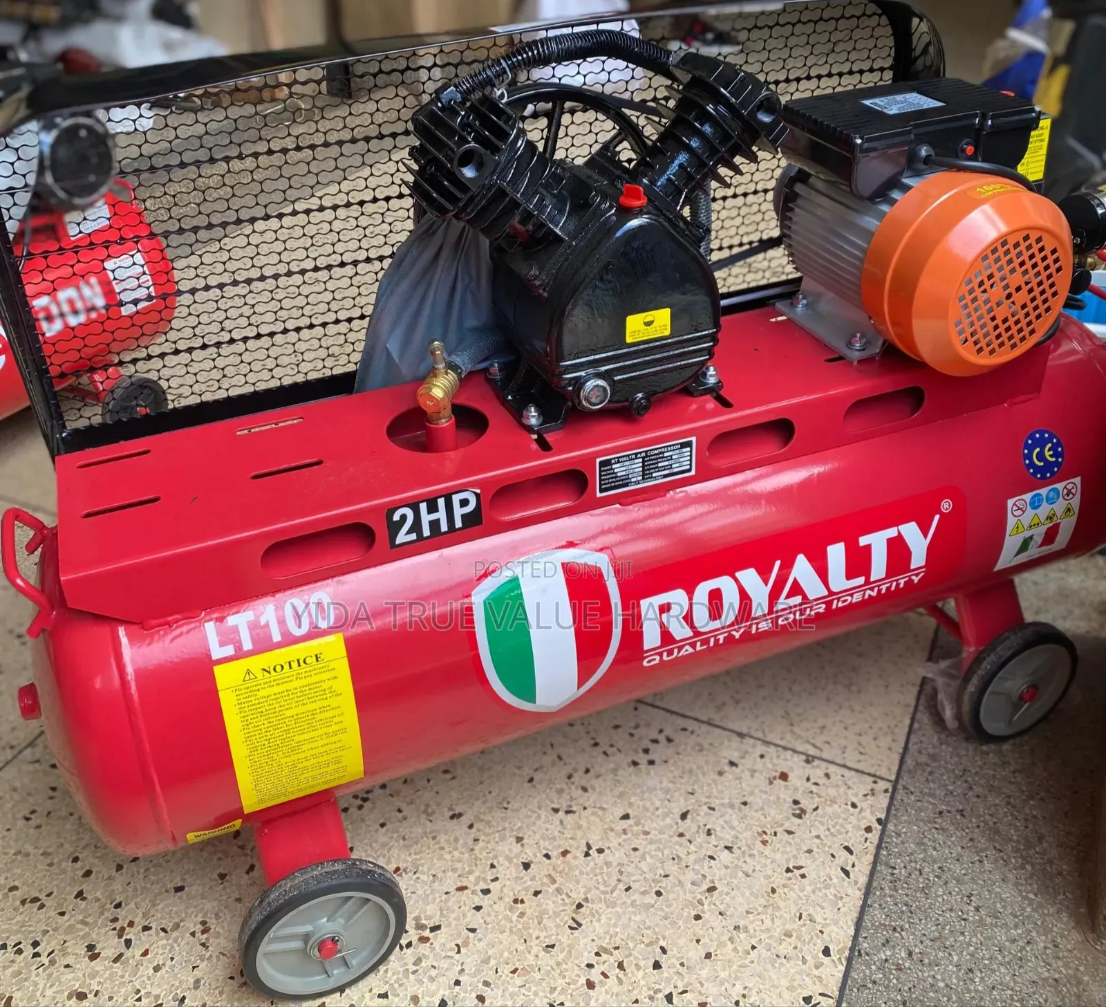Air Compressor 100 Litres Electric Italy