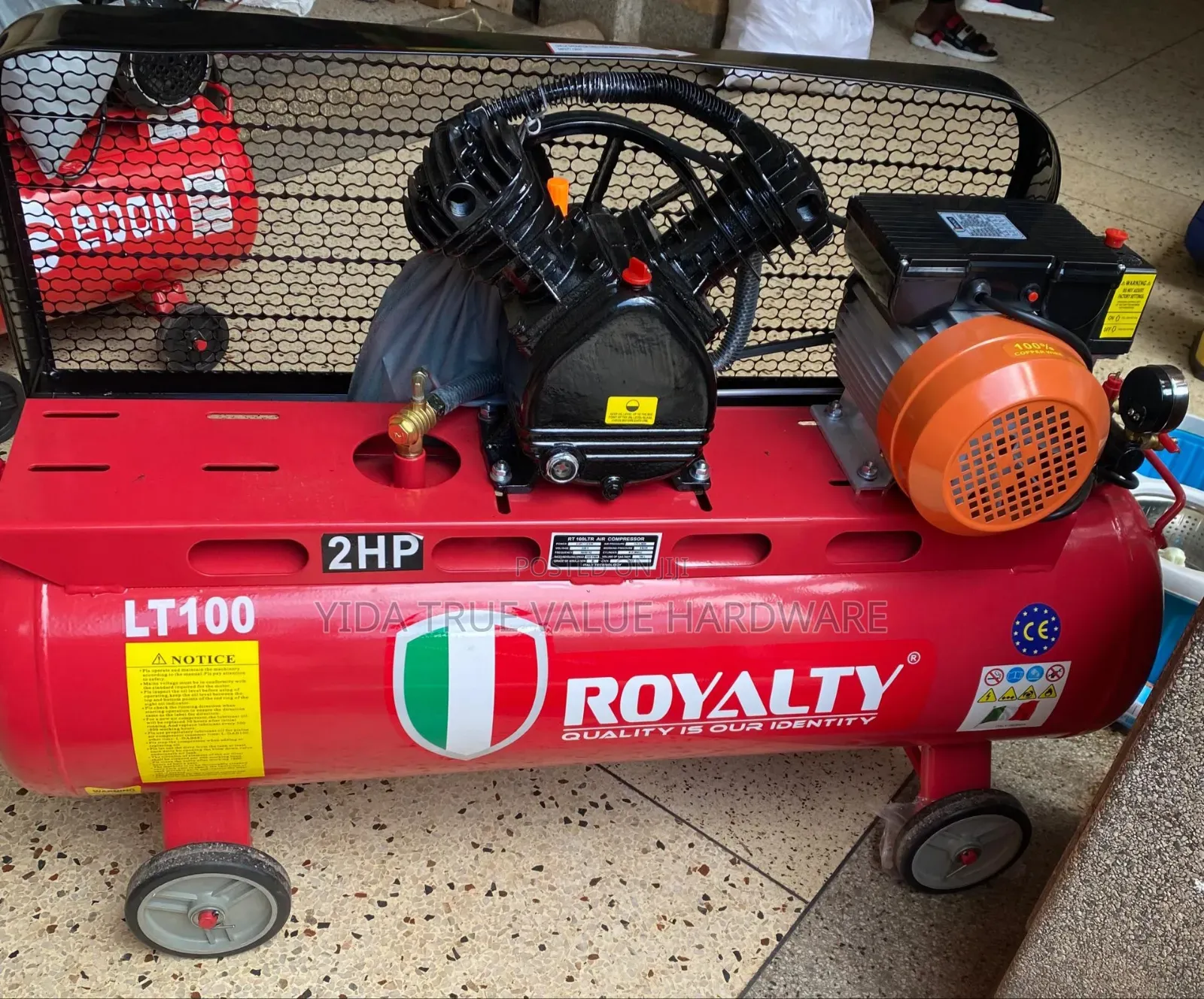 Air Compressor 100 Litres Electric Italy