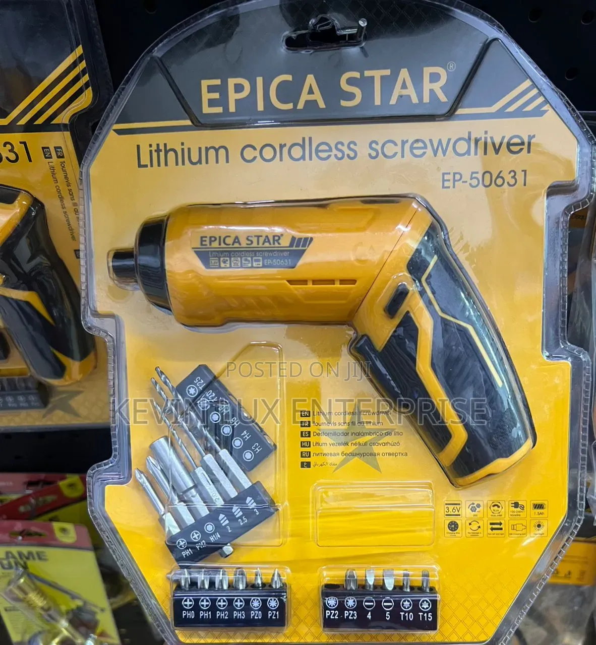 Cordless Screwdriver 3.6v