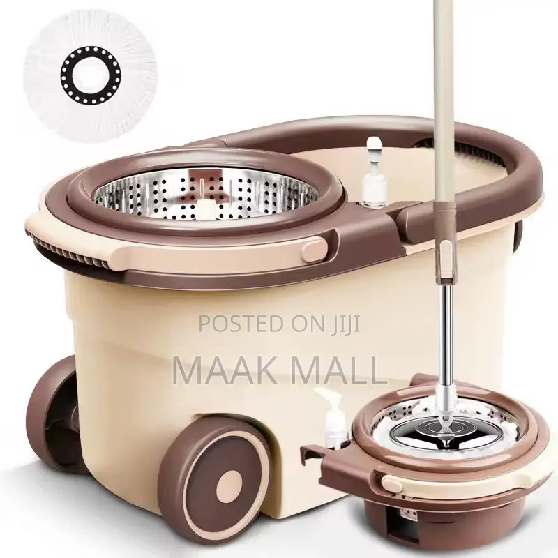 Rotating Spin Floor Mop and Bucket With a Wringer Kit 360 Degree