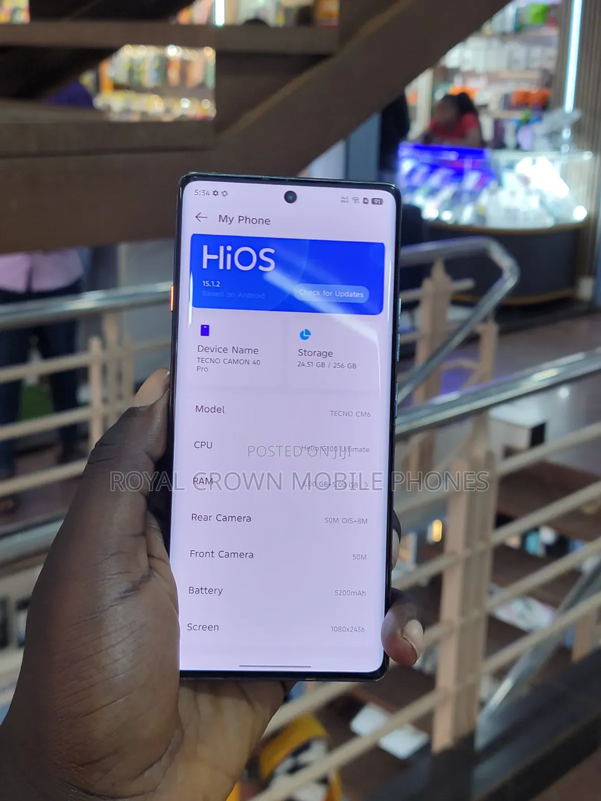 Tecno Camon 40 Pro 5G 256 GB Gray