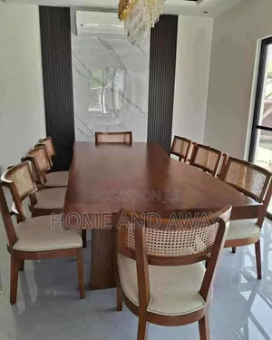 8 Seaters Wooden Dining Sets With Unique Seats 2,800,000/- Order Now