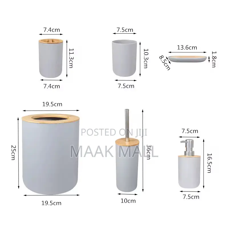 6-PCS Bathroom Accessory Set