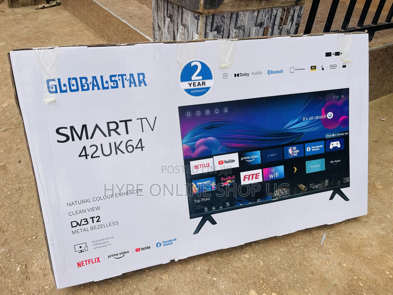 Brandnew 42inches Freestanding Smart Tv,Free to Air