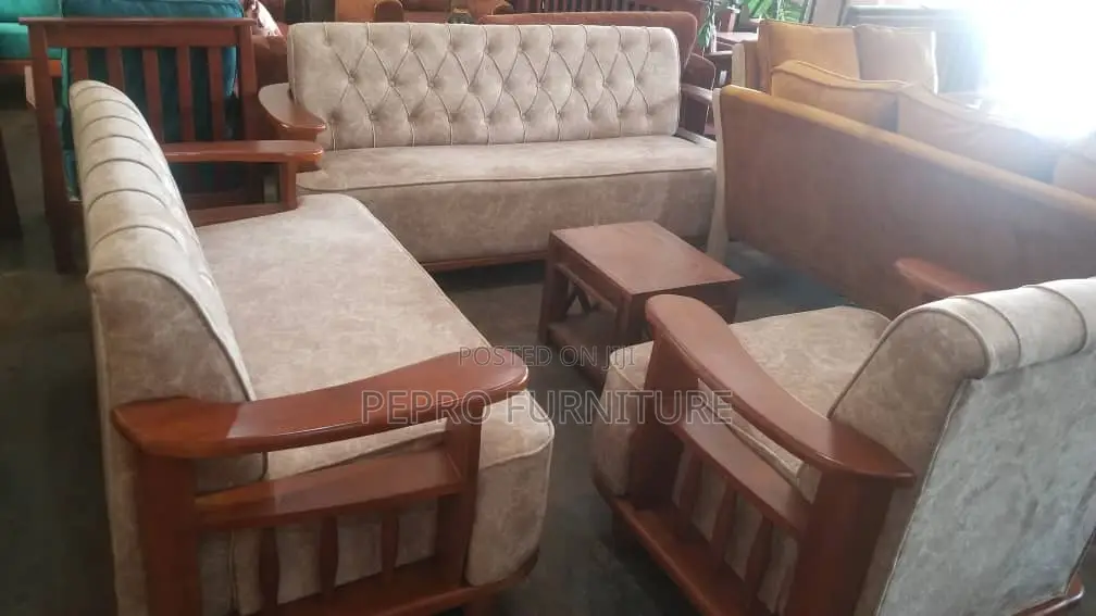 Wooden Sofa Set