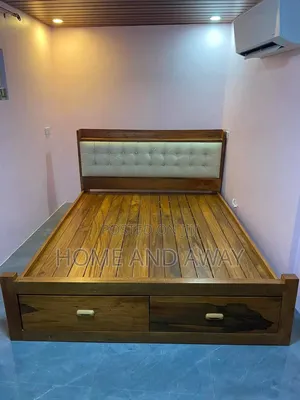 Storage Wooden Beds 5 by 6 From 850,000/- With Delivery on Order Only