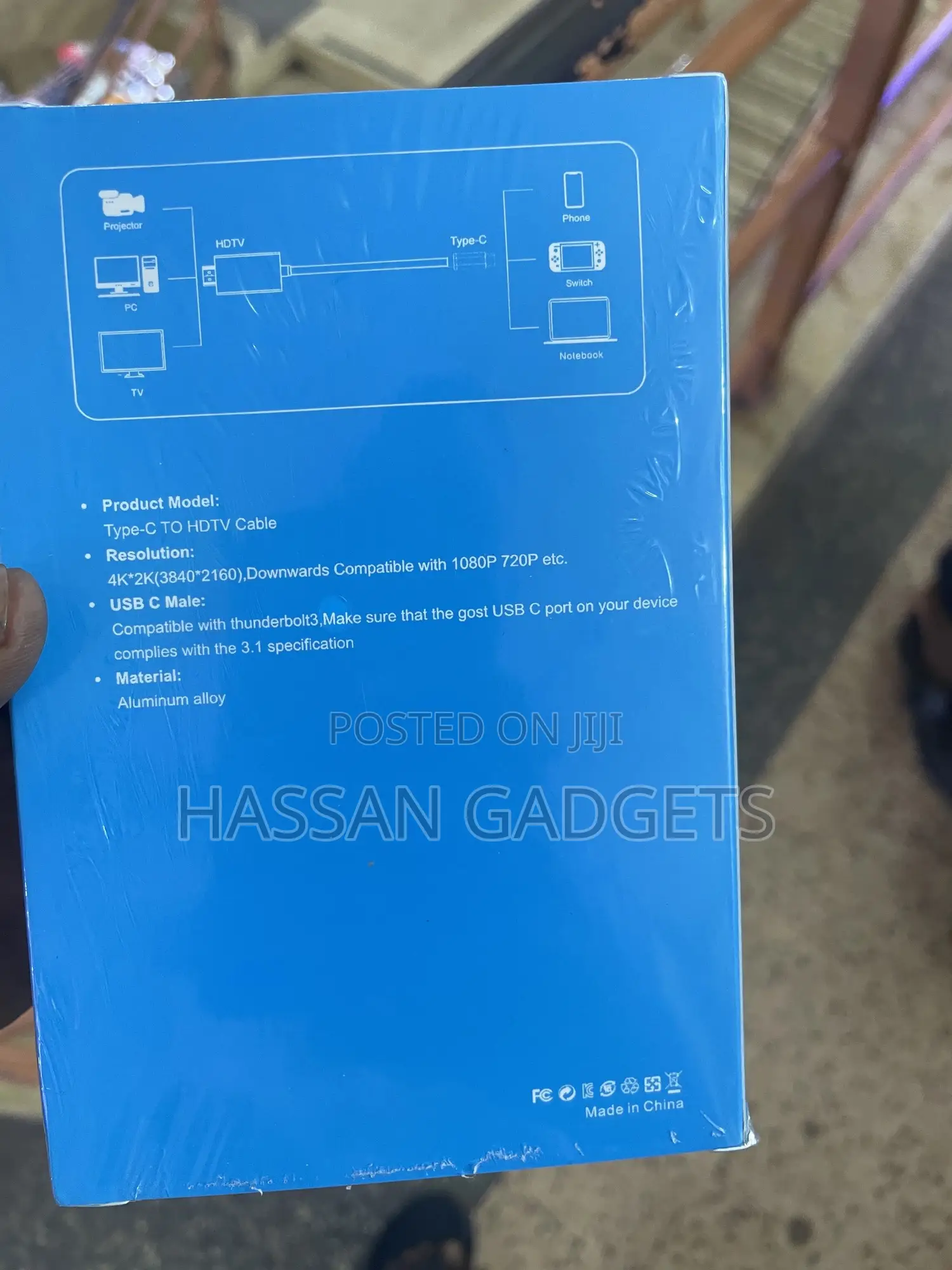 Type C To Hdtv Cable, Video Cable Adapter, Usb C To Hdmi Video Cabl
