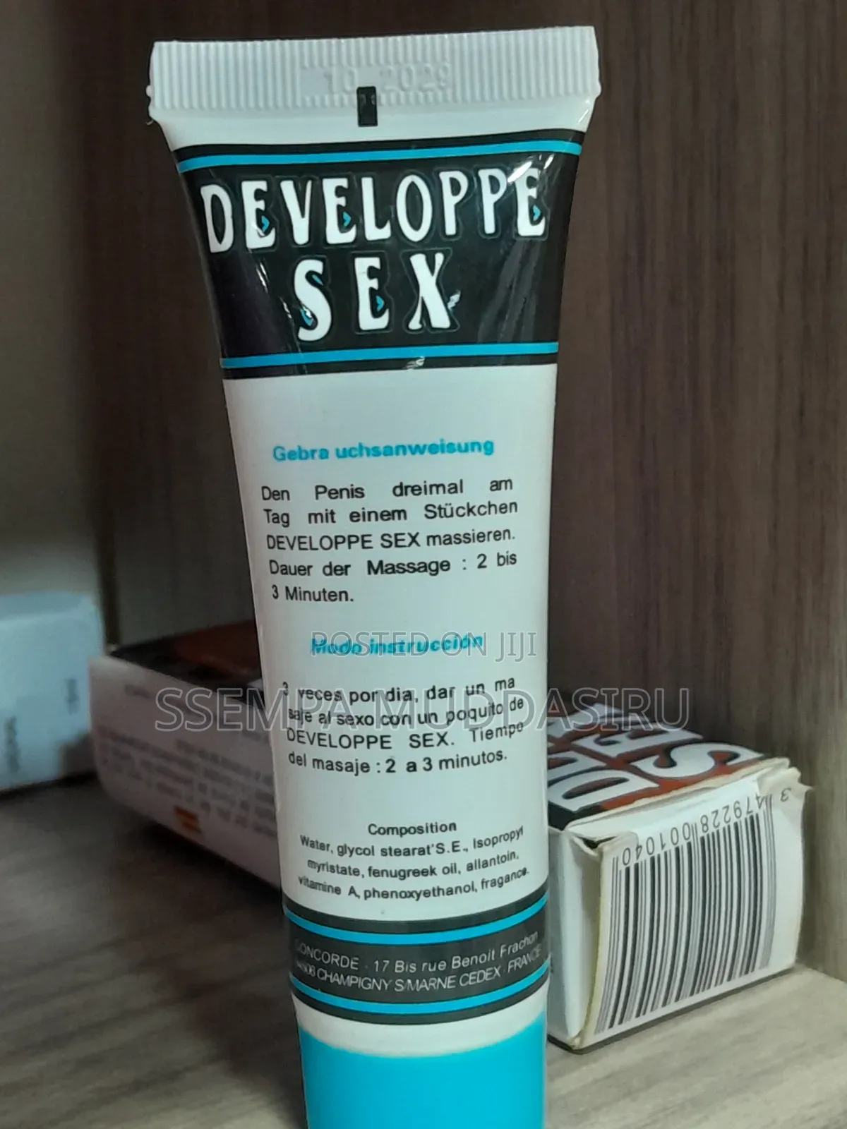 Developpe Sex Enlargement Cream 50 MLS