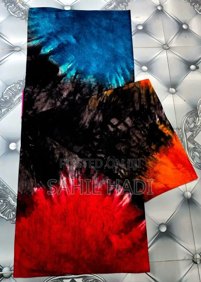 Original Ge-Waye (Geway) Baati - 100% High-Grade Cotton - Gold Print