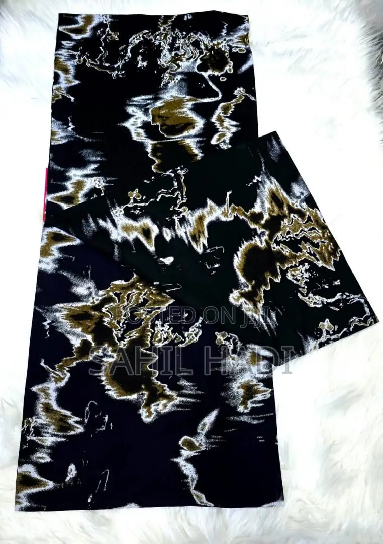 Original Ge-Waye (Geway) Baati - 100% High-Grade Cotton - Gold Print