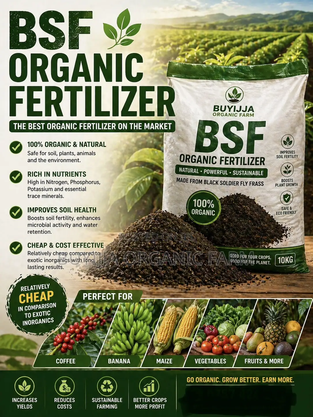 Bsf Organic Fertilizer – Boost Yields Naturally