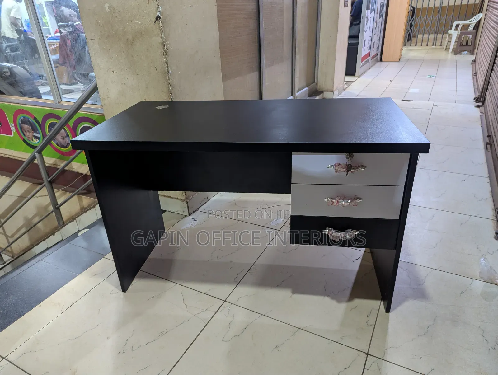 New Office Desk of Size 120cm and Fixed Drawers