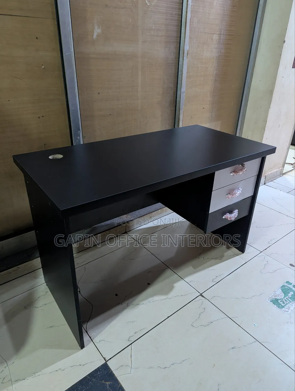 New Office Desk of Size 120cm and Fixed Drawers