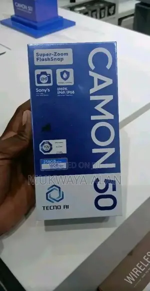 New Tecno Camon 50 256 GB Black
