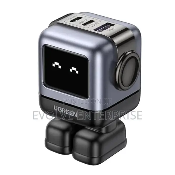 Ugreen Uno 65w Gan Usb-C Charger Robot Design 3-Port