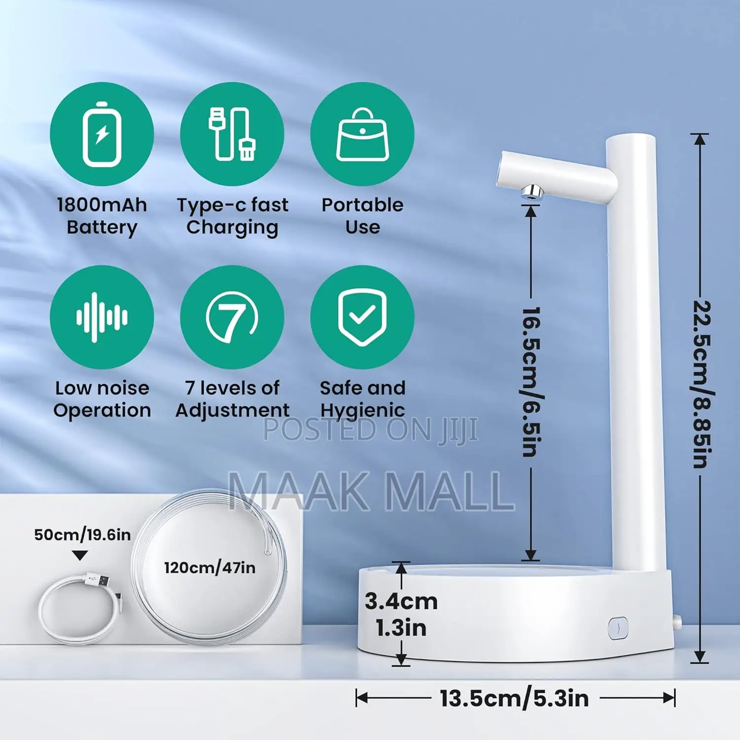 Desktop Water Bottle Dispenser, Portable Electric Water Dispenser Pump