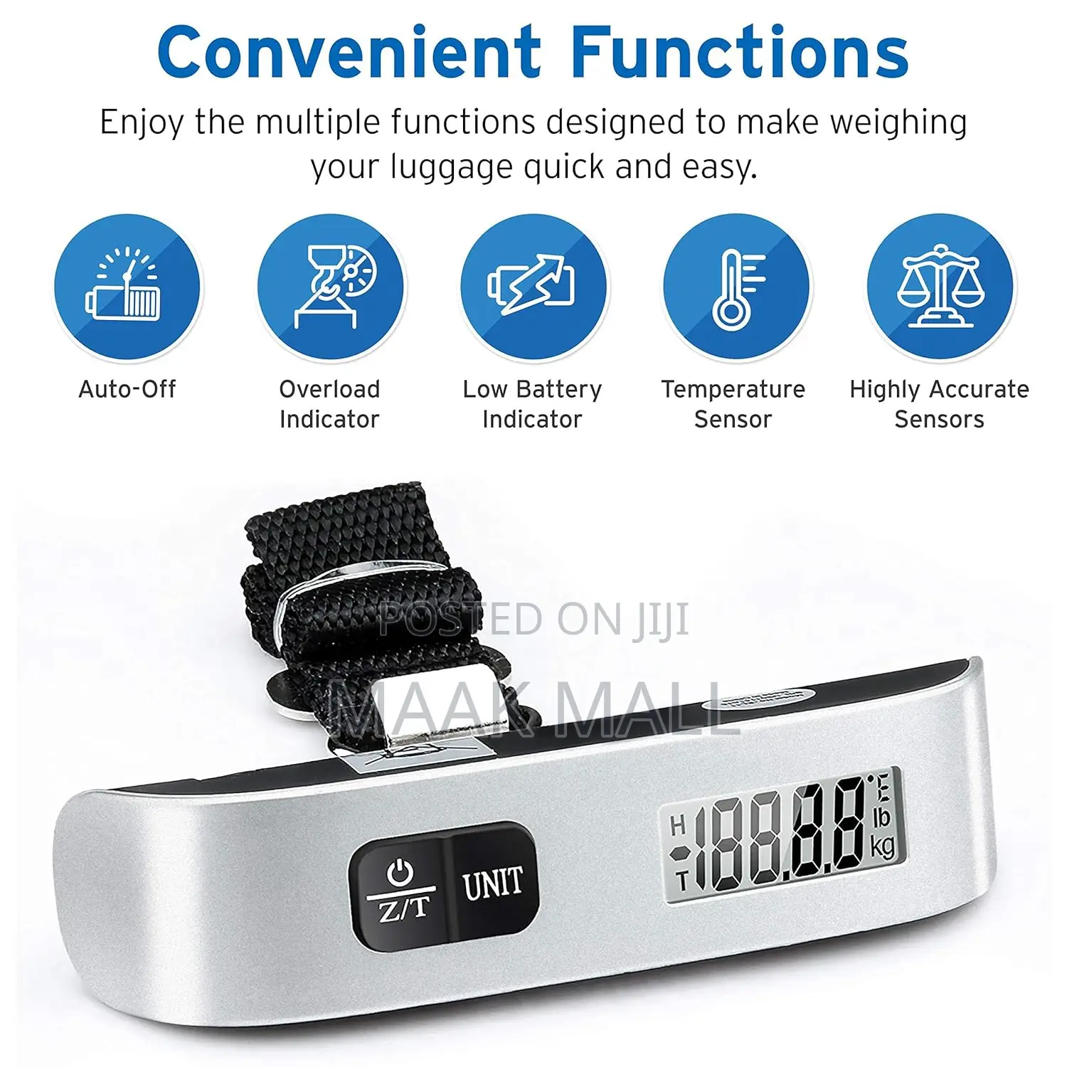 Luggage Scale, Digital Portable Handheld Suitcase Weight For Travel