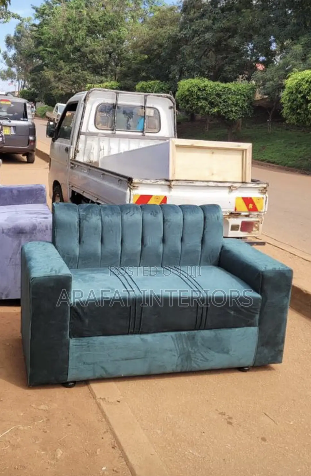 Green Two Seater Sofa Couch