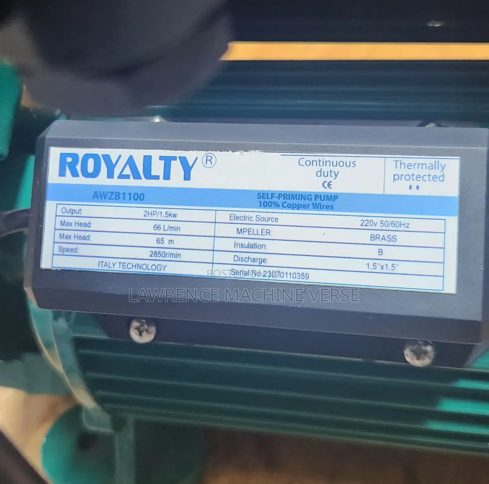 Surface Pump Hot and Cold 2hp 65m