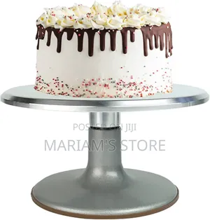 Heavy-duty Professional Metallic Cake Decorating Turntable