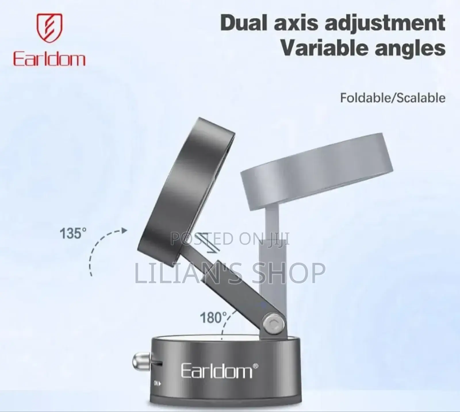 Earldom Foldable Magnetic Suction Car Phone Holder