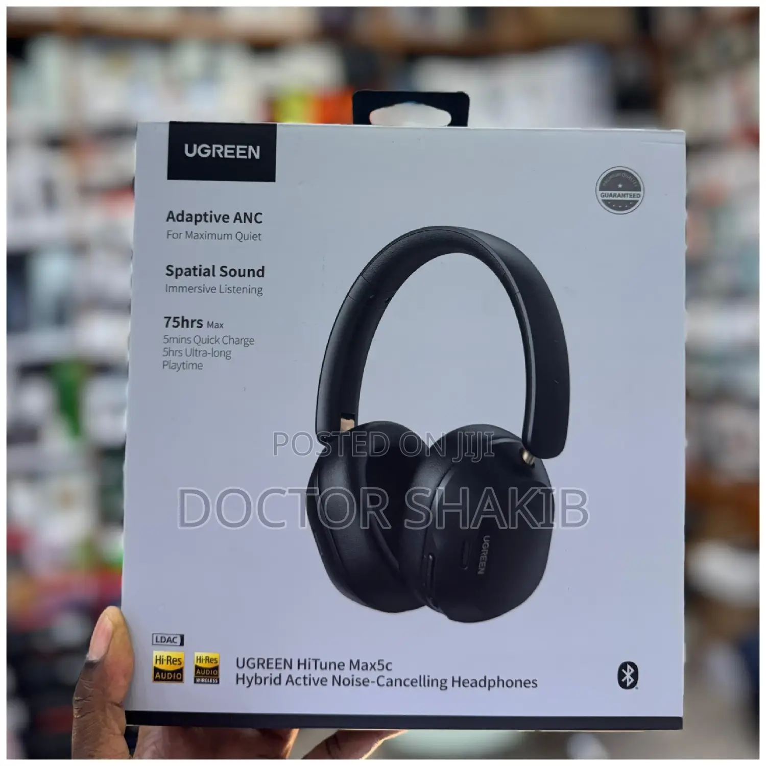 Ugreen Hitune Max5c Hybrid Active Noise-Cancelling Headphones.