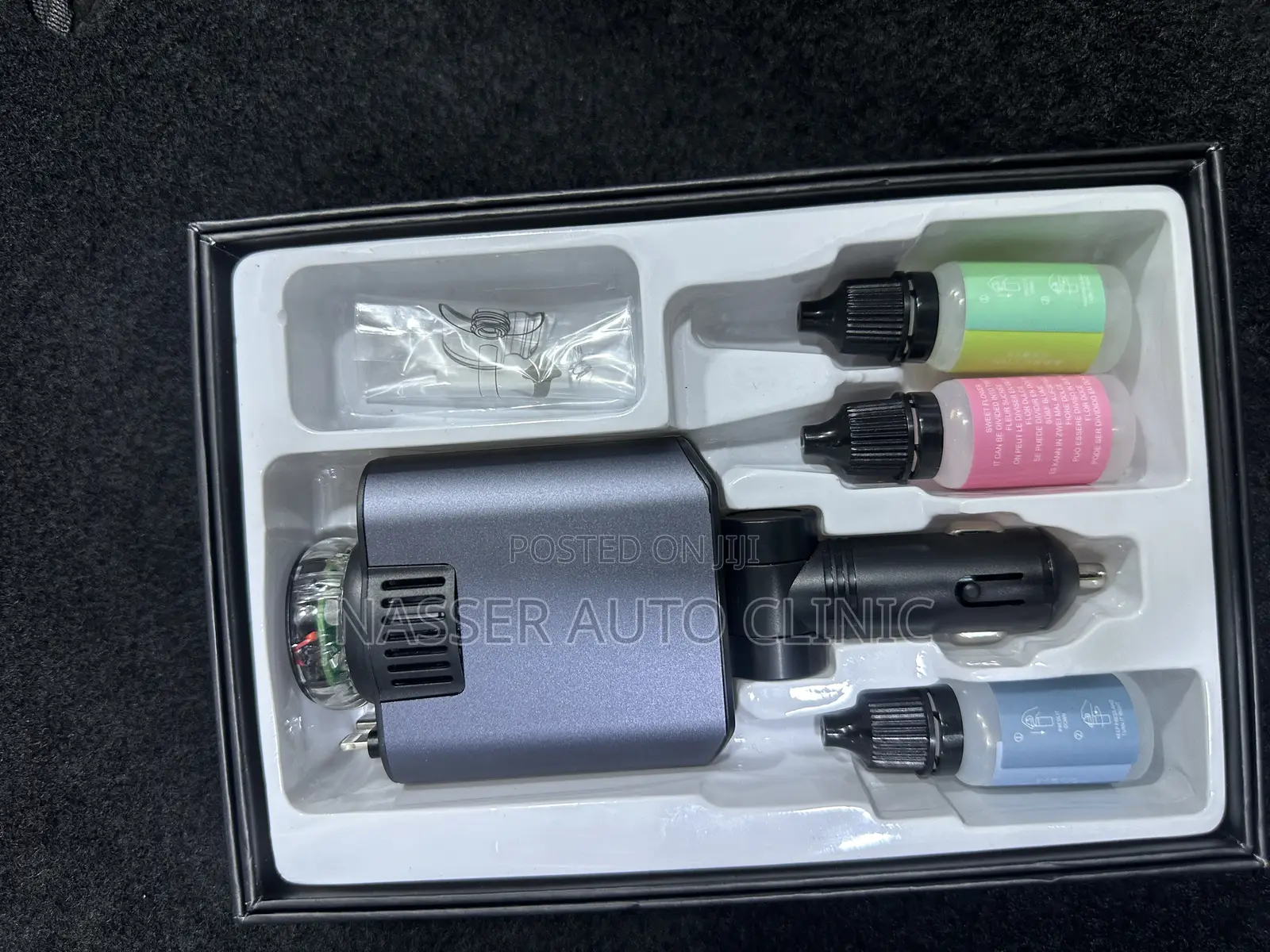 5 in 1 Starlight Car Charger With 3 Bottled Perfumes